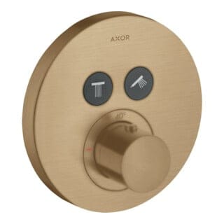 hansgrohe Fertigmontageset ShowerSelect UP-THM, 2 Verbr., rund, brushed bronze