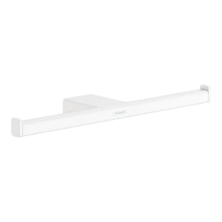 hansgrohe Papierrollenhalter AddStoris doppelt, Wandmontage, Metall, mattweiß