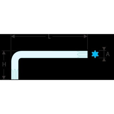 Facom Stiftschlüssel lang Sechskant 4 mm
