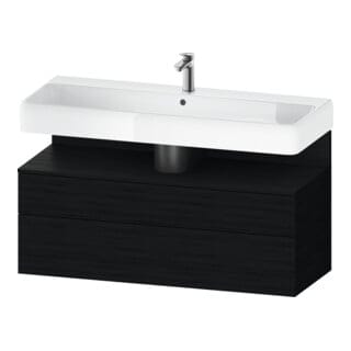 Duravit Waschtischunterschrank Qatego 119x47x59cm, E sw, 1 Schubkast., 1 Ausz.