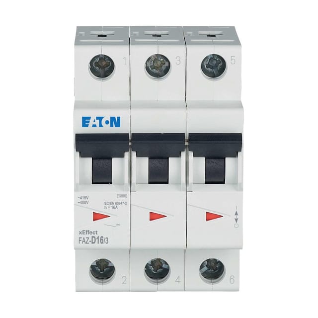 Eaton Leitungsschutzschalter D 16A, 3p FAZ-D16/3