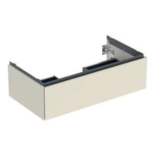 Geberit Waschtischunterschrank One 88,8x50,4x47cm, sand-grau/l hg, 1 Laden