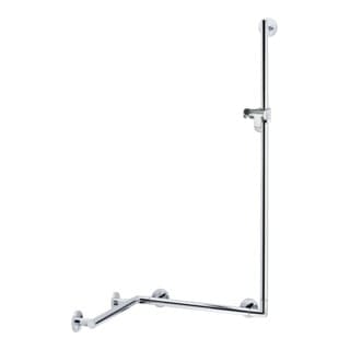 Keuco Duschhandlauf Plan Care m BrSt, r/l pos., 597/880/1265mm, AL si-
