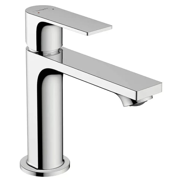 hansgrohe Waschtisch-Einhebelmischer Rebris E 110 mit Zugstangen-Ablaufgarnitur, chrom
