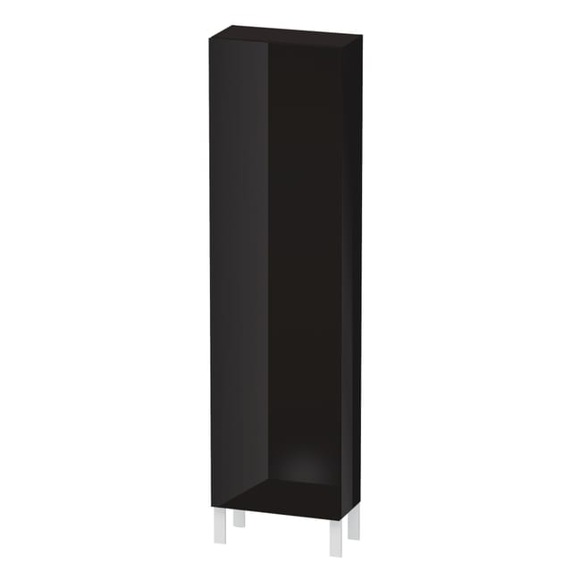 Duravit Hochschrank L-Cube 50x24,3x176cm, Tür re, schwarz Hochglanz