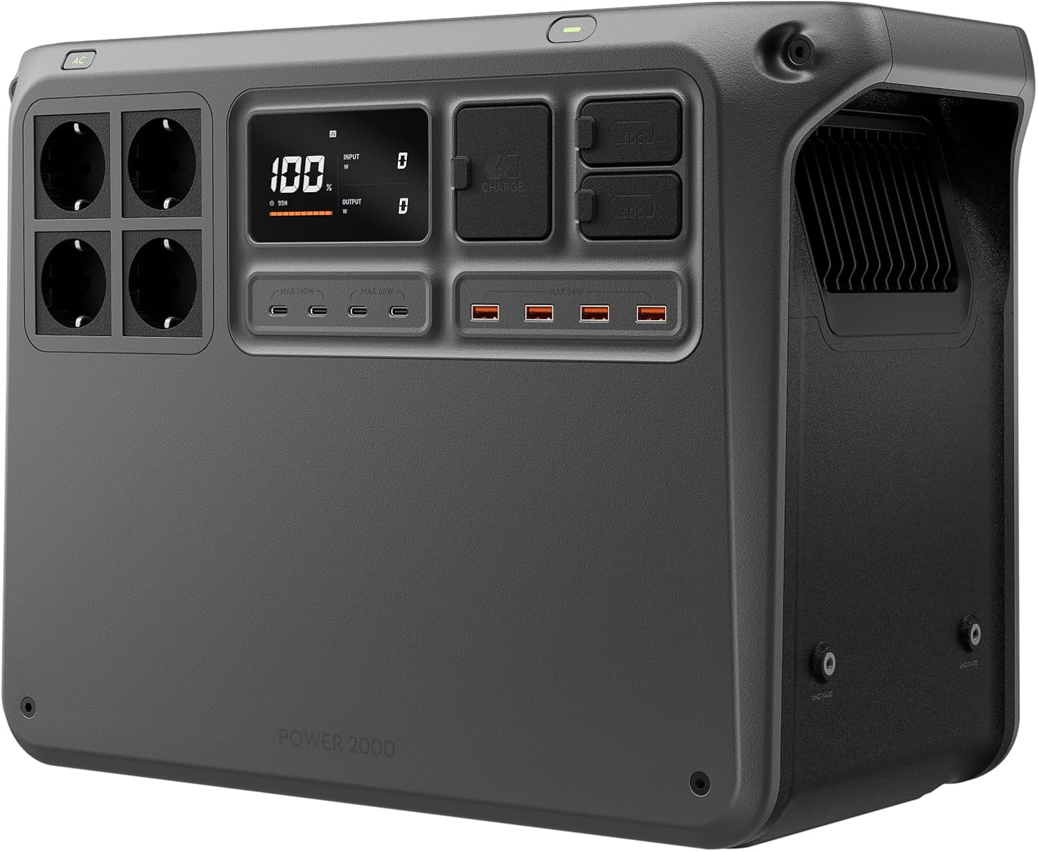 [produit Reconditionné]dji Power 2000, Générateur Solaire 2048 Wh, 3000 W, Batterie Lifepo4, Format Compact Station D'Alimentation Portable