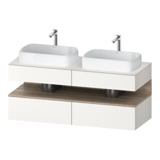 Duravit Waschtischunterschrank Qatego 140x55x60cm, E Ma/w m, Pl, Beck. beids.