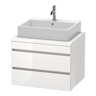 Duravit Waschtischunterschrank DuraStyle 70x54,8cm, we. hgl, f Kons, 2 SchKa.