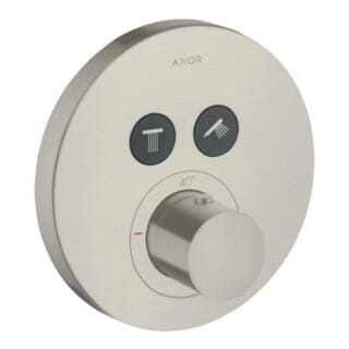 hansgrohe Fertigmontageset ShowerSelect UP-THM, 2 Verbr., rund, Edelstahl-Optik