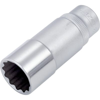 HAZET Doppel-6-Kant-Steckschlüssel-Einsatz 880TZ-17 s: 17 mm Vierkant hohl 10 mm (3/8")