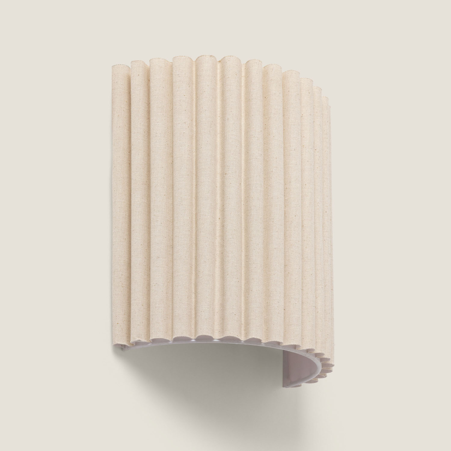 Wandleuchte Aus Leinen Linen Beige ↑25 Cm