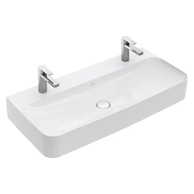 V&B Waschtisch Finion 100x47cm, 2 HL, o Ü, US geschli., we. C+