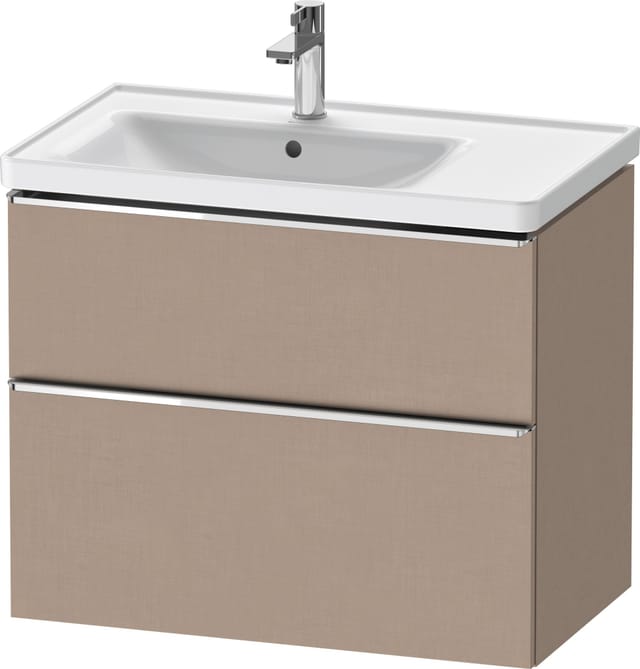 Duravit Waschtischunterschrank D-Neo 78,4x45,2cm, 1 Kast, B li, chr/Leinen