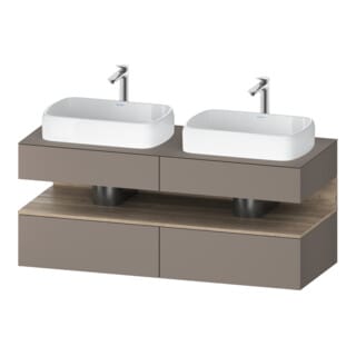 Duravit Waschtischunterschrank Qatego 140x55x60cm, E Ma/Ba m, Pl, Beck. beids.