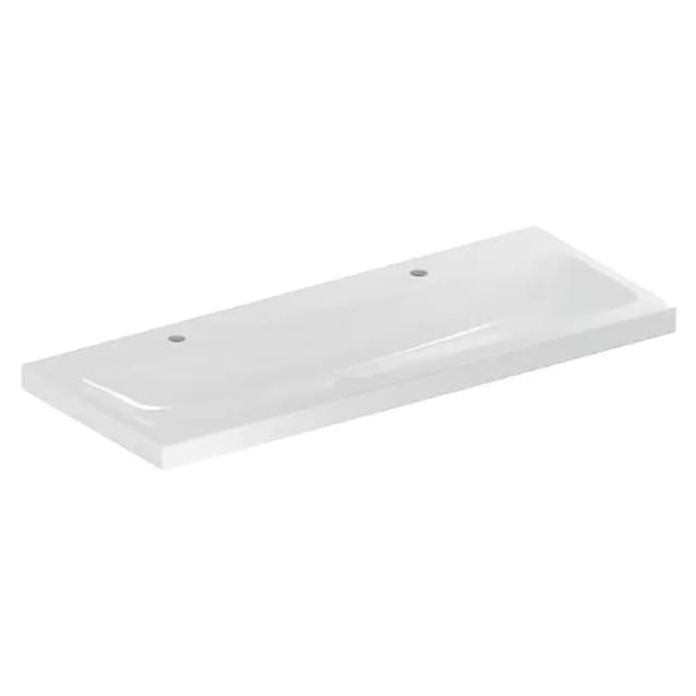 Geberit Waschtisch iCon Light 120x48cm, HL re/li, o. ÜL, we. K-Tect