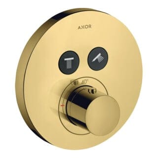 hansgrohe Fertigmontageset ShowerSelect UP-THM, 2 Verbr., rd, pol. gold optic
