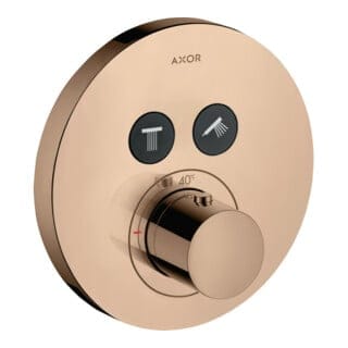 hansgrohe Fertigmontageset ShowerSelect UP-THM, 2 Verbr., rd, polished red gold