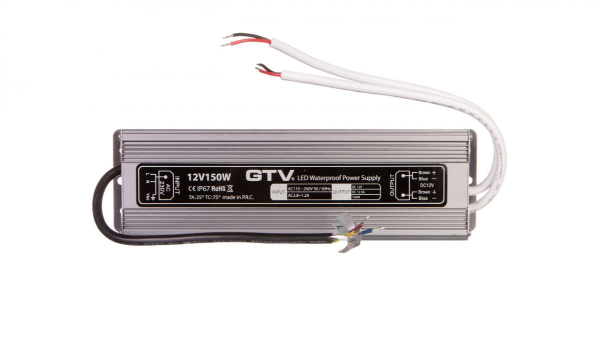 Wasserdichter Led-transformator, 150 W, Ip 67, Dc12v
