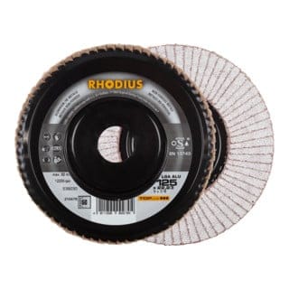 RHODIUS TOPline LGA ALU PACK Fächerschleifscheibe 125 x 22,23 mm K60