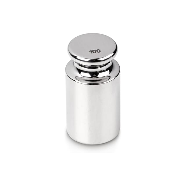 Kern Prüfgewicht 326-07K+C kalibriert, F1, Nennwert 100g, Eco-Form, Edelstahl poliert