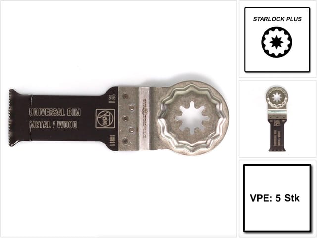 Fein E-Cut Sägeblatt Universal 28x60mm VE à 5 Stück StarlockPlus