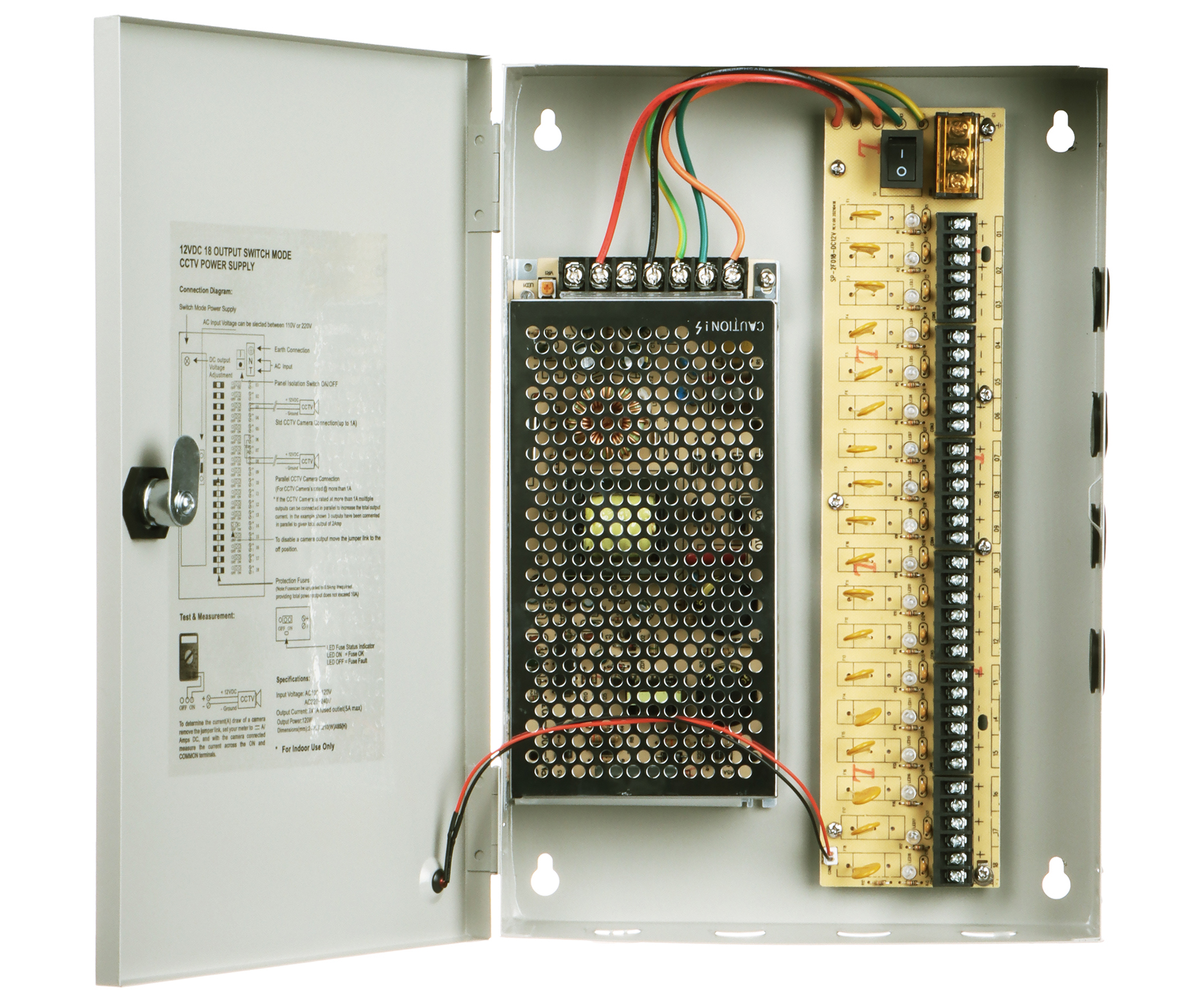 Schaltnetzteil 12v/10a/pa18