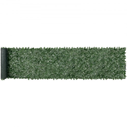 Sichtschutzzaun 990x5020mm Künstlicher Grüner Wandschirm Efeuzaun Mit Netzgeweberückseite Und Verstärkter Verbindung, Künstliche Hecken Mit Weinblättern Als Dekoration Für Garten Hof Balkon