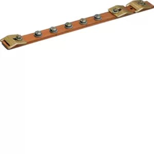 Hager Erdungsschiene,Univers CU 20x5mm,1-feld UZ010