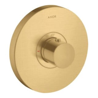 hansgrohe Fertigset ShowerSelect HF UP-Thermostat, rund, brushed gold optic