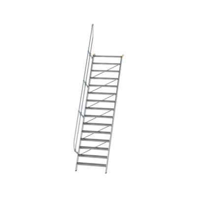 MUNK Aluminium-Treppe Stufen 60° 15 Stufen