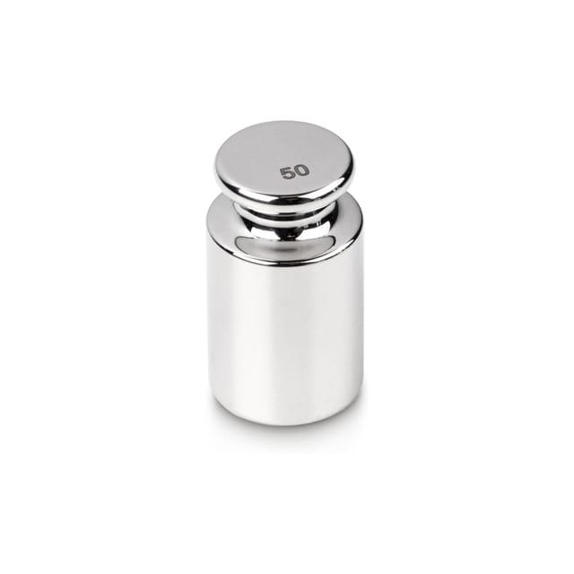 Kern Prüfgewicht 326-06K+C kalibriert, F1, Nennwert 50 g, Eco-Form, Edelstahl poliert