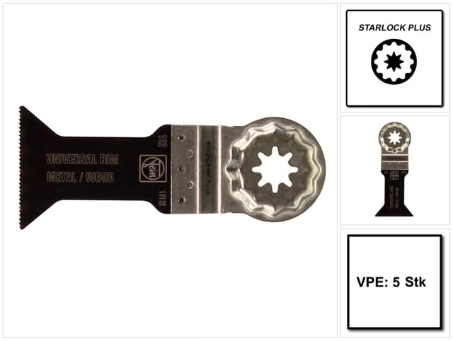 Fein E-Cut Sägeblatt Universal 44x60mm VE à 5 Stück StarlockPlus