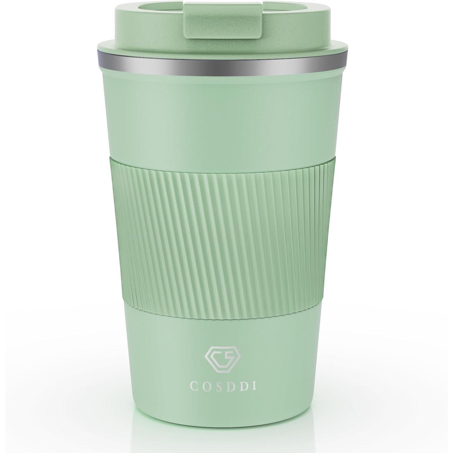 Cs Cosddi Isolierter Edelstahl Thermobecher 380ml Mit Deckel - Reisebecher
