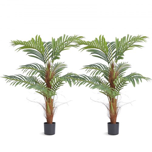 2x Areca Catechu Künstlich 800x800x1219mm Kunstpflanze Pe Künstliche Pflanzen Plastikpflanzen Im Topf Betelnusspalme Geruchslos Wasserdicht Ideal Für Schlafzimmer Arbeitszimmer Wohnzimmer