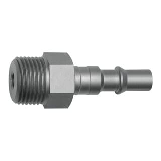 Riegler Nippel für Kupplungen NW 6, ISO 6150 C, Stahl, NPT 1/4 AG