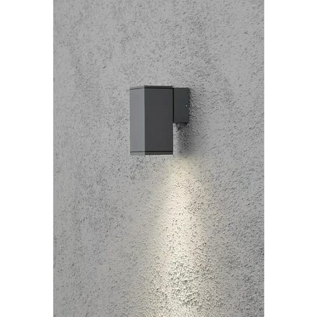 Gnosjö Konstsmide AL Wandleuchte anth-lack/al GU10 halogen 7908-370