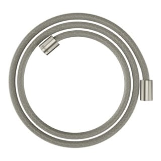 hansgrohe Textilbrauseschlauch 1600mm, Mut. beids. zyl, Edelstahl-Optik