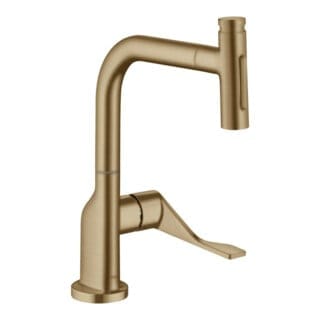 hansgrohe SPT 230 Se 2jet Axor Citterio mit Ausziehbrause, brushed bronze