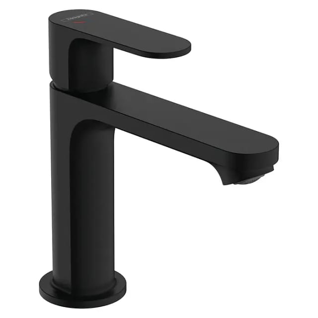hansgrohe Waschtisch-Einhebelmischer Rebris S 110 CoolSt m Met.-Zugst.-Abl., matt-sw