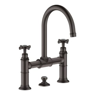 hansgrohe Zwei-Griff-Waschtischarmatur 220 Axor Montreux A 175mm, m Kreuz, ZugstAblGar, b bla vc