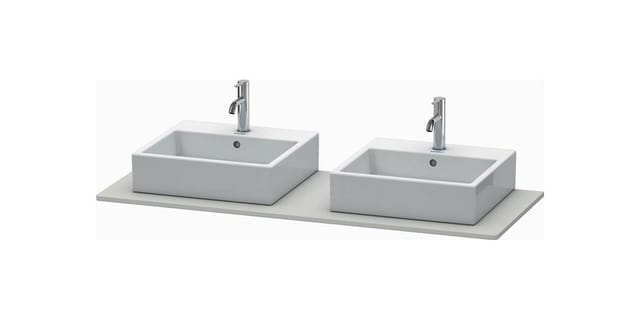 Duravit Konsole XSquare 140x55cm, bg m, m 2 Auss, Beck. beids.