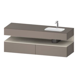 Duravit Einbauwaschtisch-Möbel-Set Qatego 160x50x60cm, Kon-WTU, B, B r, T m/ba ma