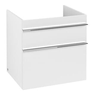 V&B Waschtischunterschrank Venticello 60,3x59x50,2cm, Griff Chrom, white matt