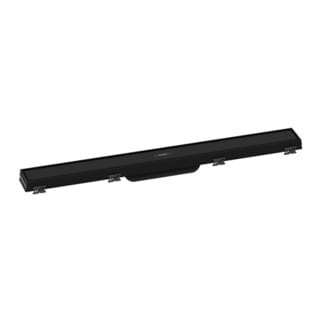 hansgrohe RainDrain Match Duschrinne 700mm, mattschwarz, Fertigset