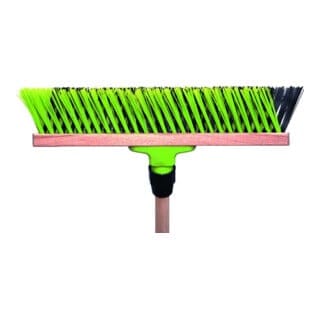 floraworld Garten- u.Straßenbesen PVC-X-Borsten Elaston 40cm mit Stiel
