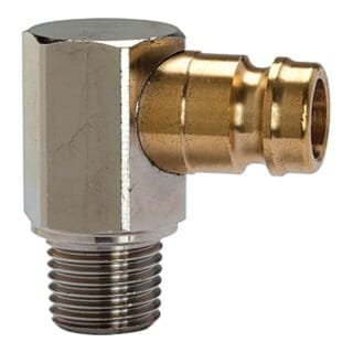 Riegler Temperier-Einstecknippel DN 9, 90°, mit Außengewinde, R 1/4
