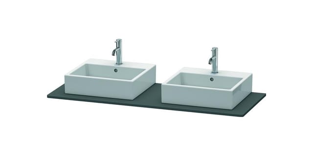 Duravit Konsole XSquare 140x55cm, gra m, m 2 Auss, Beck. beids.