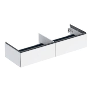 Geberit Waschtischunterschrank One 133,2x50,4x47cm, 2 L, w/lack. hochgl.