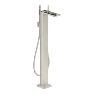 hansgrohe Wannen-Einhebelmischer Axor MyEdition A 196mm, boden, o. Pl., Edelstahl-Optik