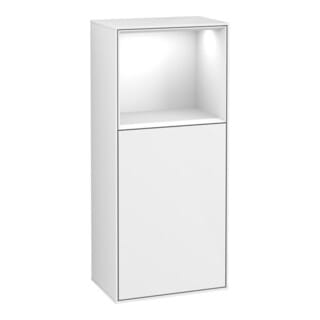 V&B Seitenschrank Wandbeleuchtung Finion 41,8x93,6cm, l, Rg o g wh., glo wh. Lac